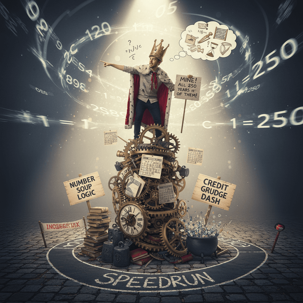 guy demands credit for inventing 250 years, mathematically confused