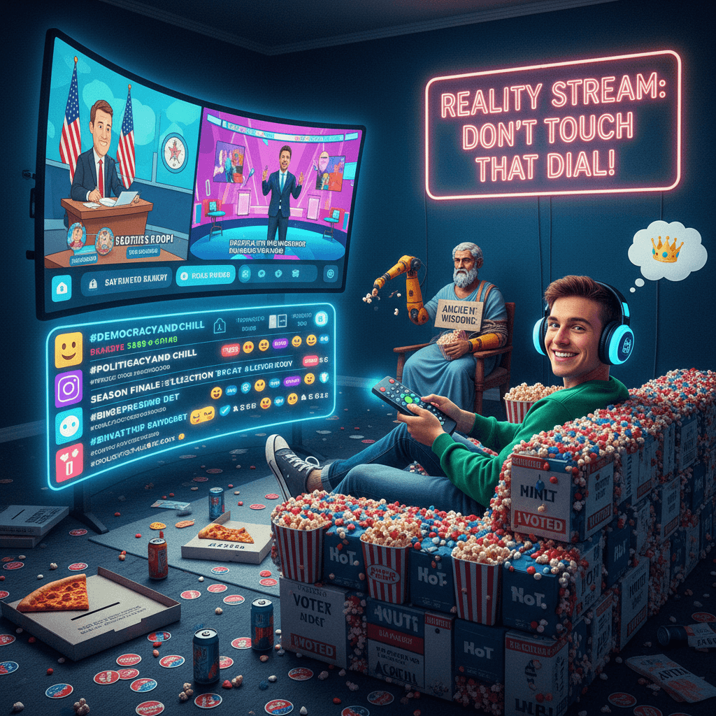 treating democracy like a netflix binge is peak millennial energy