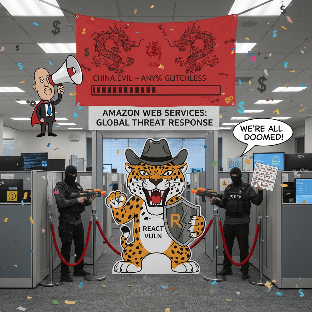 Amazon fear-mongering about React vuln they won't stop talking about