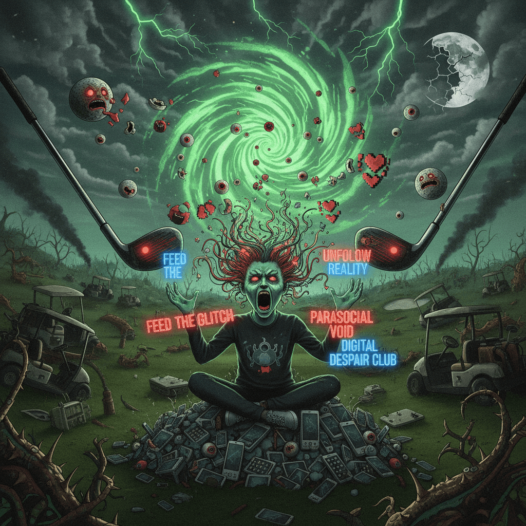 golf-pocalypse meets online mental spiral: unhinged and we're here for it