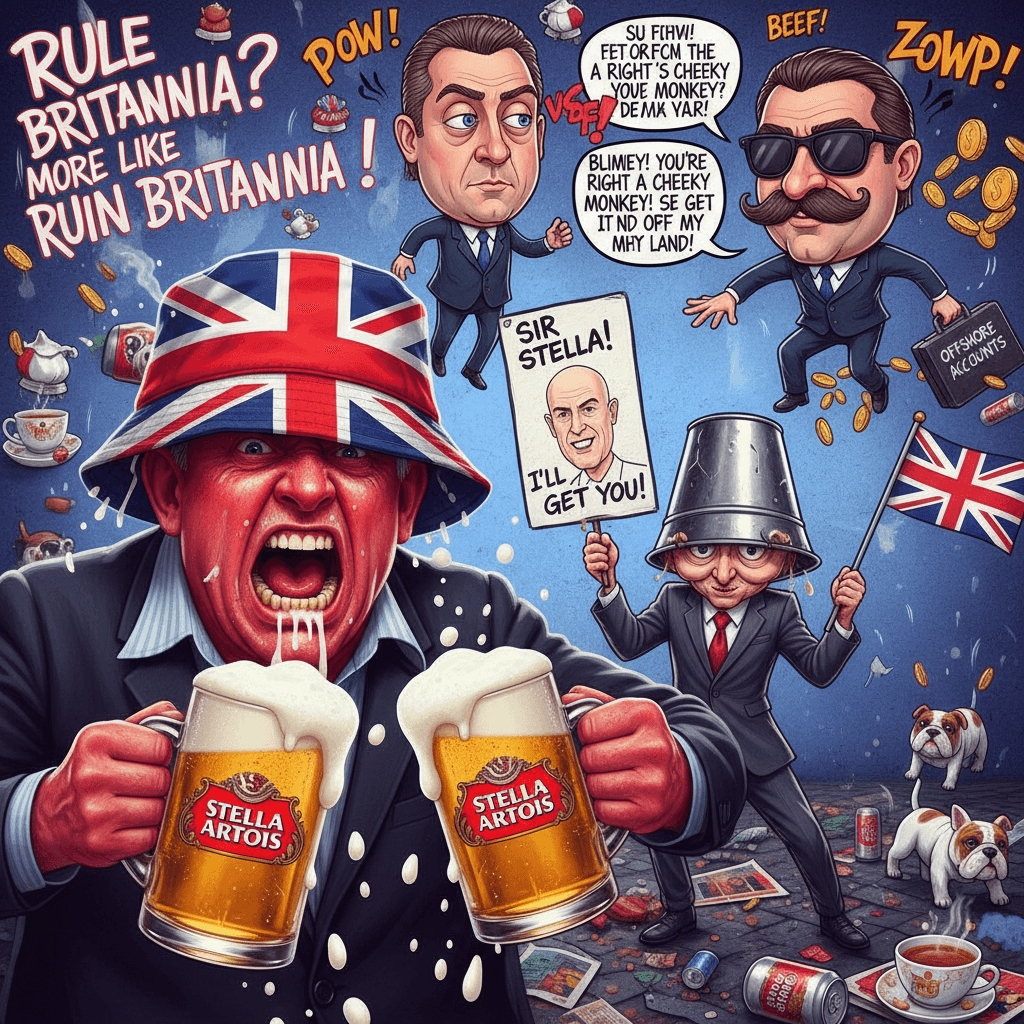 Peak English pride: Stella drinkers, bucket heads & fugitive CEOs