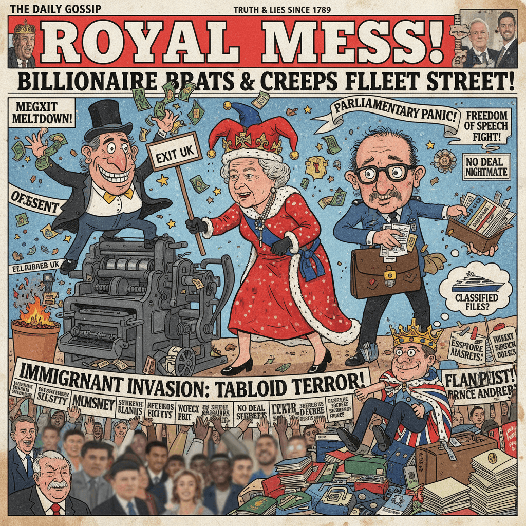 UK politics hits peak dysfunction: billionaires, pedophiles, and royals walk into a newspaper