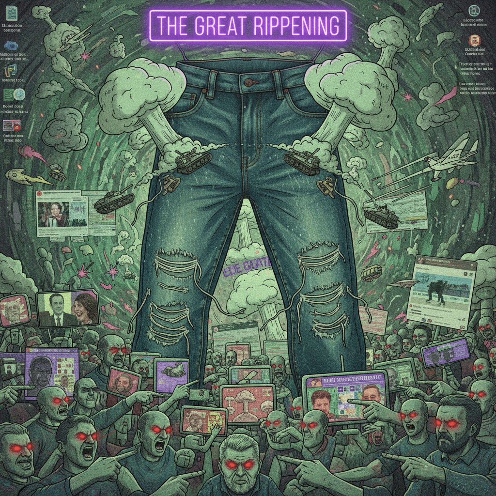 World peace failed because of ripped jeans, apparently