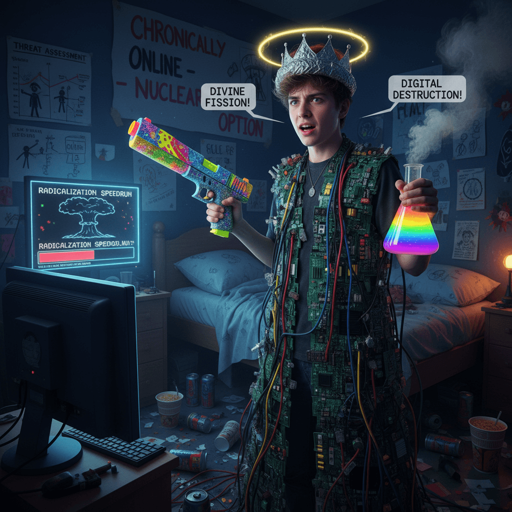 teen's glock dreams & bomb hobby: a cautionary tale of chronically online gone nuclear