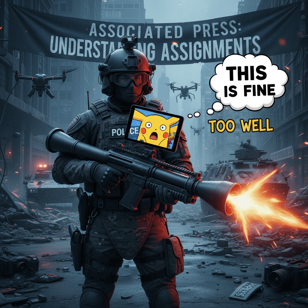 When the AP caption writer understood the assignment (too well)