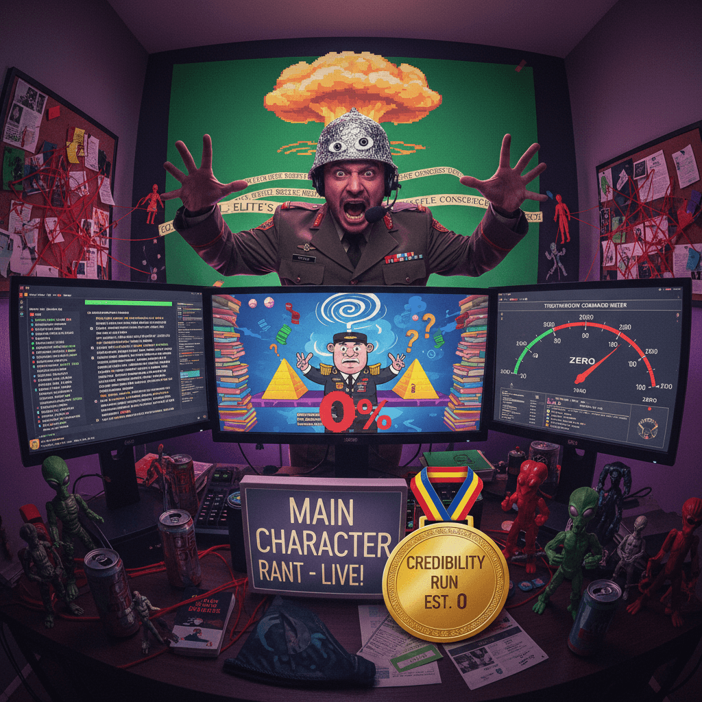 Colonel talks 4-hour speedrun of nonsense, credibility speedran to zero