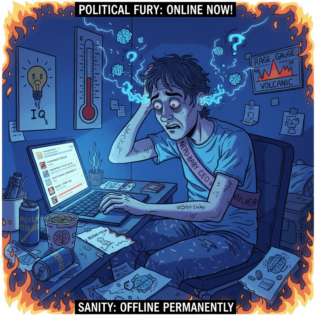 Seething about political dynasty, IQ burns included