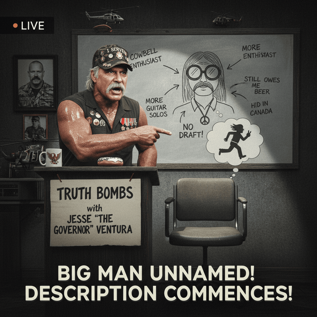 Ventura refuses to say the name, proceeds to describe him for 30 seconds