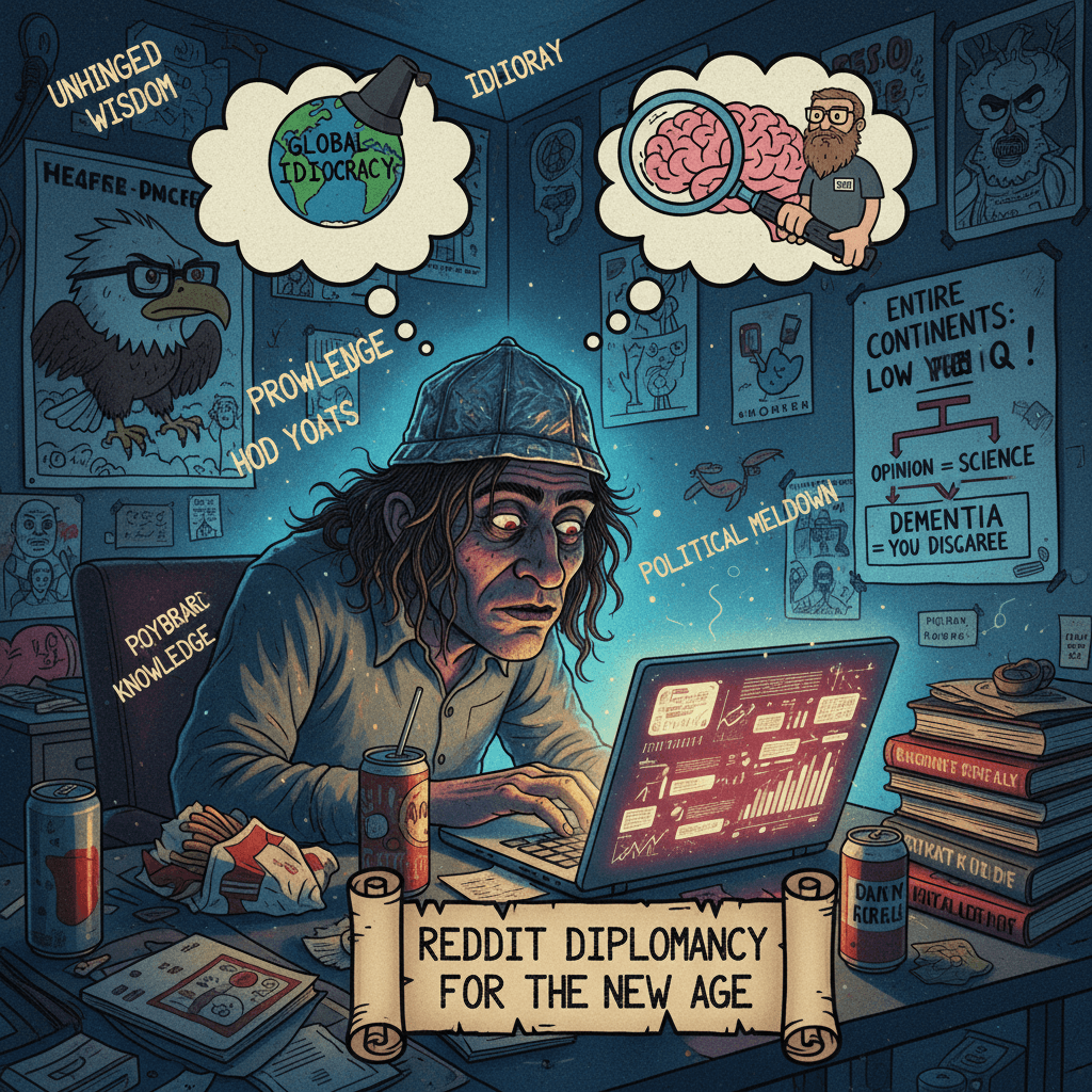 Entire nations called stupid, dementia diagnosed via blog post