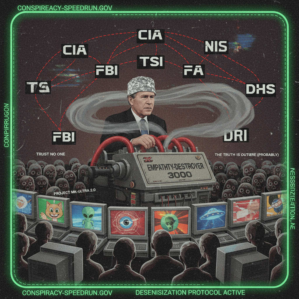 CIA psyop to desensitize us via unspecified means (very normal take)