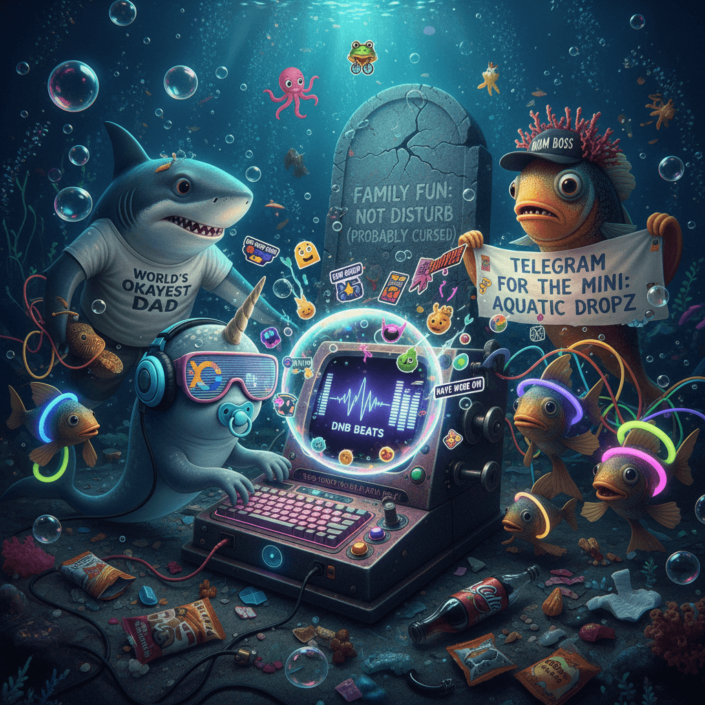 creating telegram for the mini so it can drop dnb beats underwater