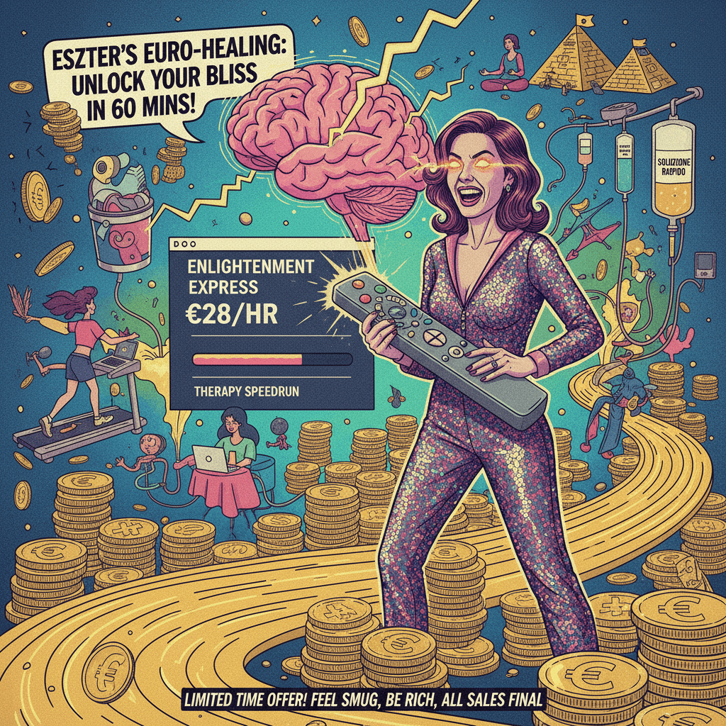 Eszter promises €28/hr enlightenment via PowerPoint therapy