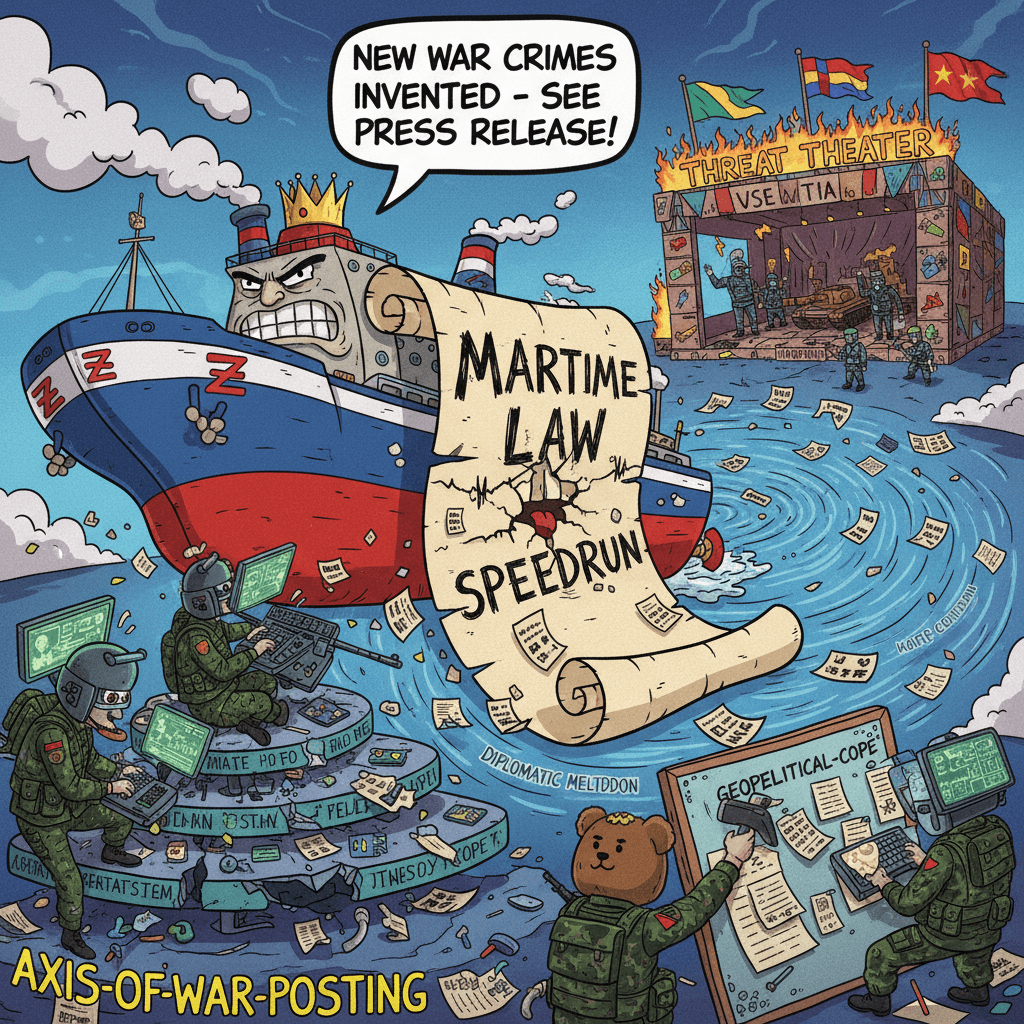 Russia mad about tanker, invents new war crimes via press release