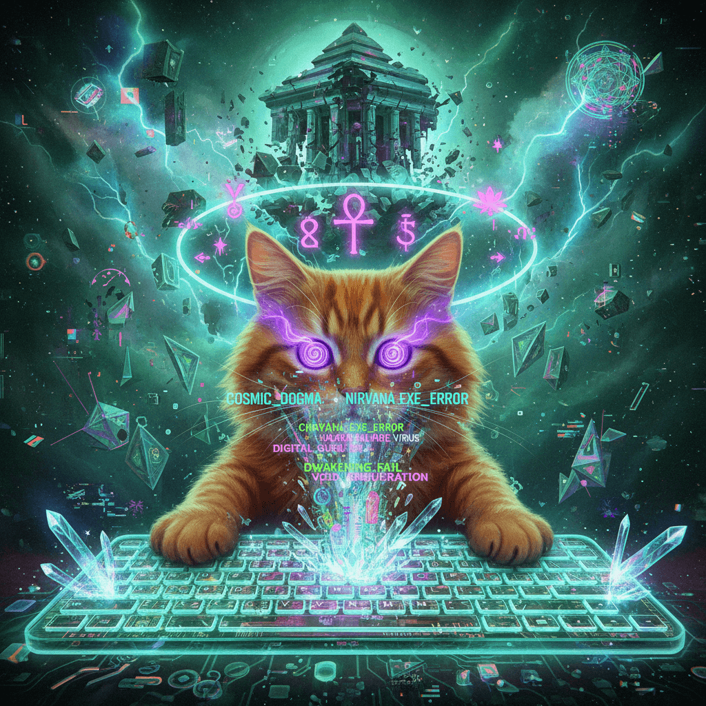 someone let their cat walk on the keyboard mid-spiritual-awakening