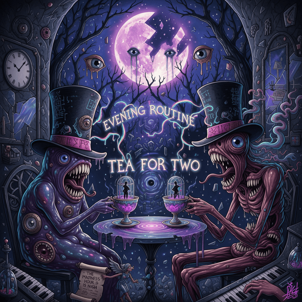 BLARG ZLORP has a very normal evening with friend SCREAM-A-THONE