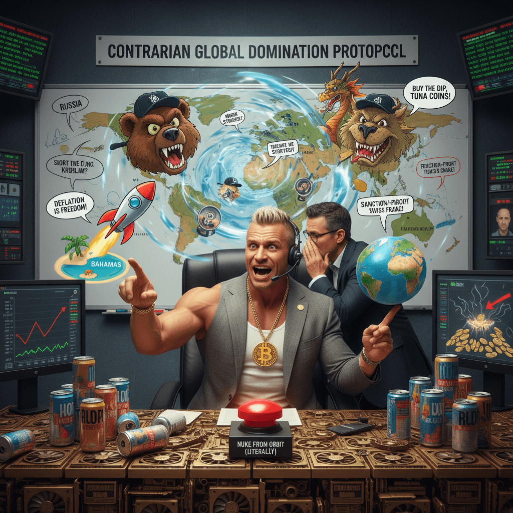 VP discovers geopolitics through contrarian crypto maximalism