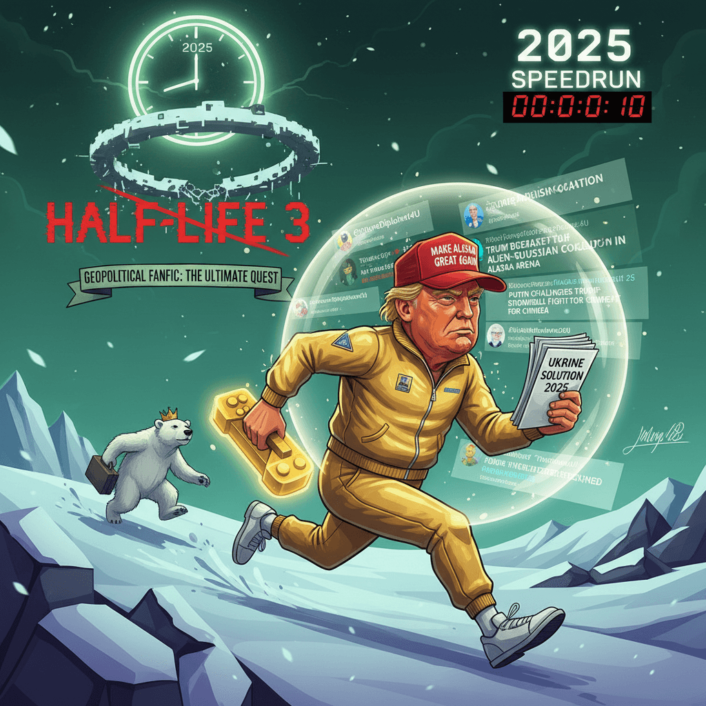 Trump Alaska summit speedrun: solving Ukraine in 2025, more fictional than half-life 3