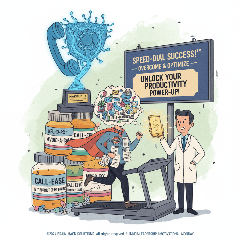 Phone anxiety speedrun: medicalize avoidance, sell the cure