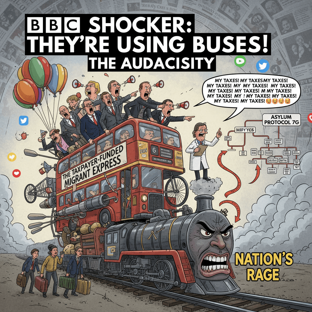 BBC discovers migrants use transportation, nation erupts