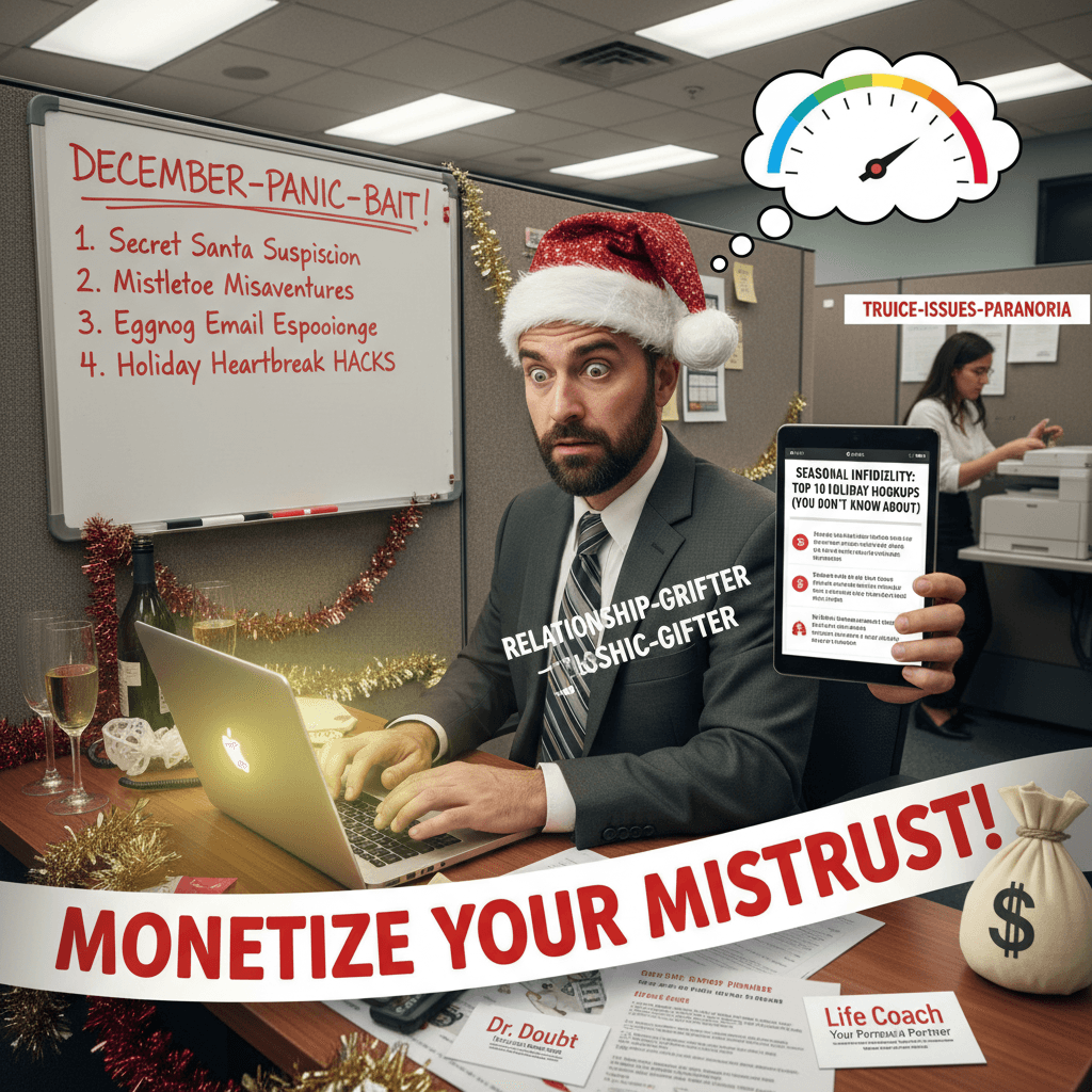 Life coach monetizes paranoia with seasonal infidelity listicle