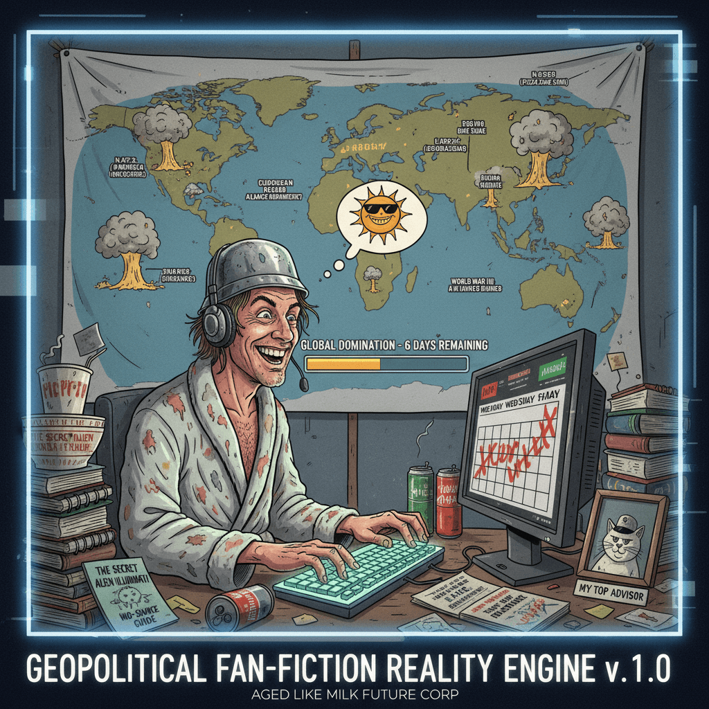 bro speedrunning WW3 in a week with zero sources