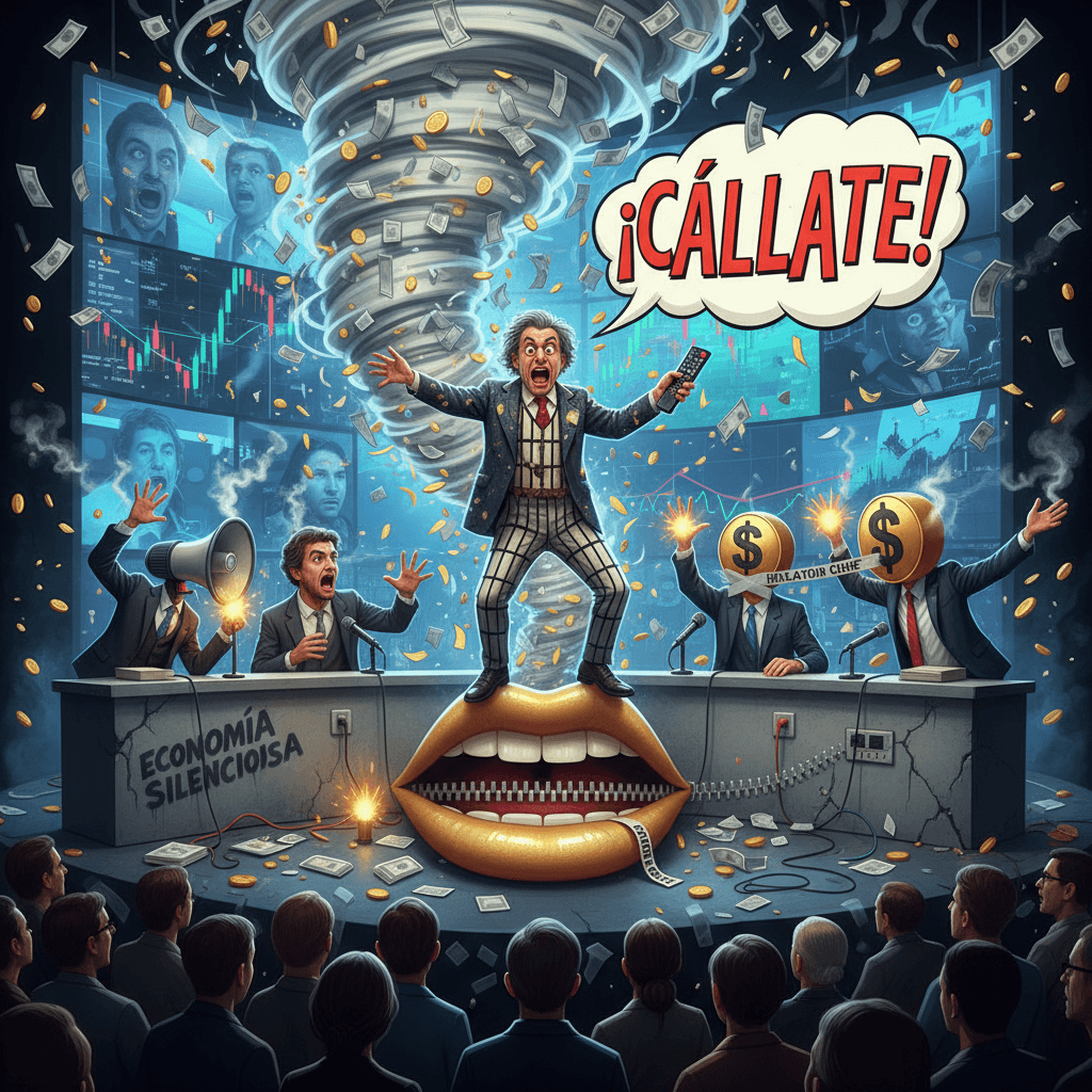 Barred politician discovers 'shut up' as economic policy