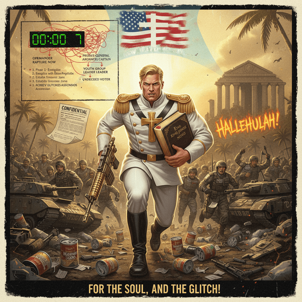 Commander speedruns Apocalypse Now, but make it Evangelical