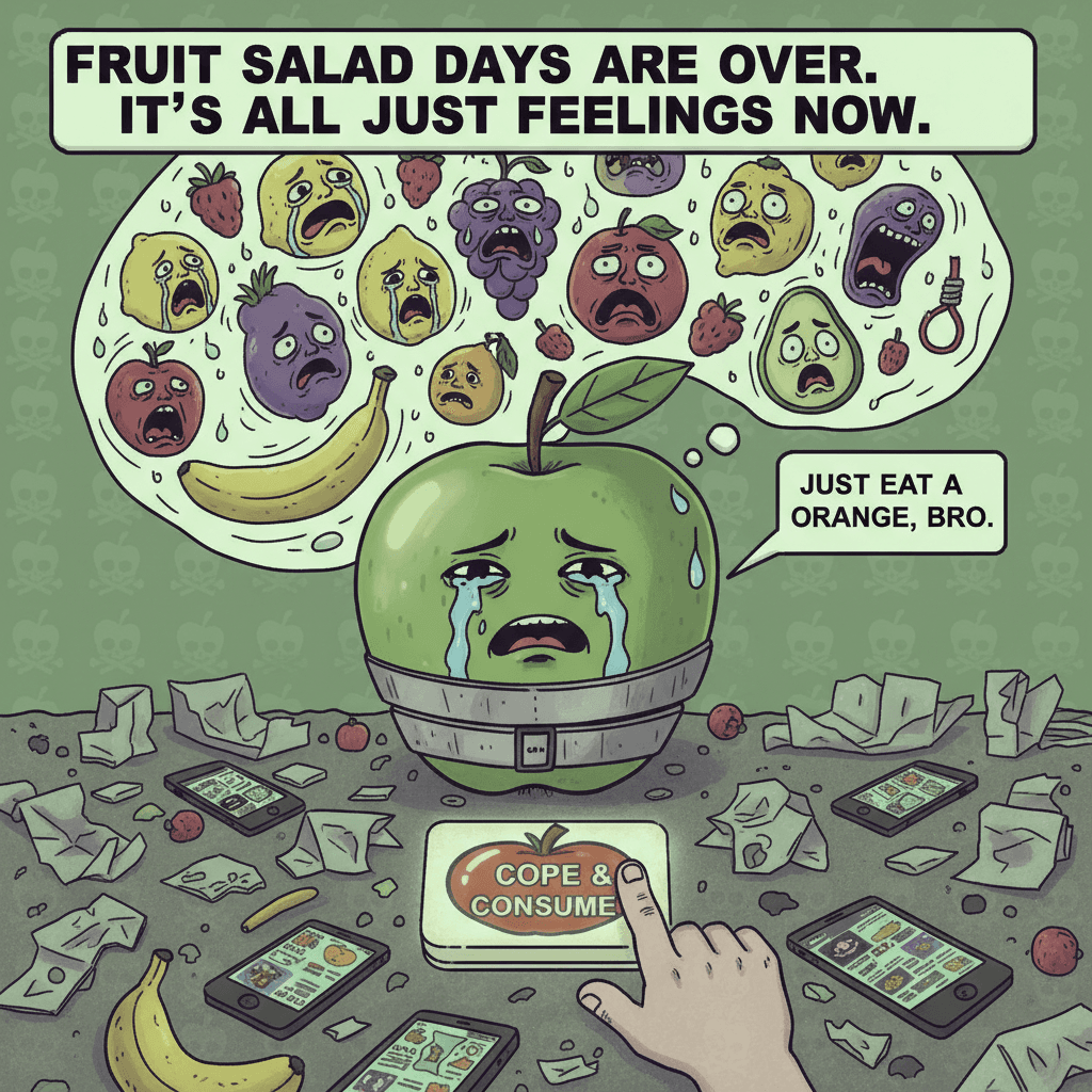 apples really said 'mental illness but make it fruit'