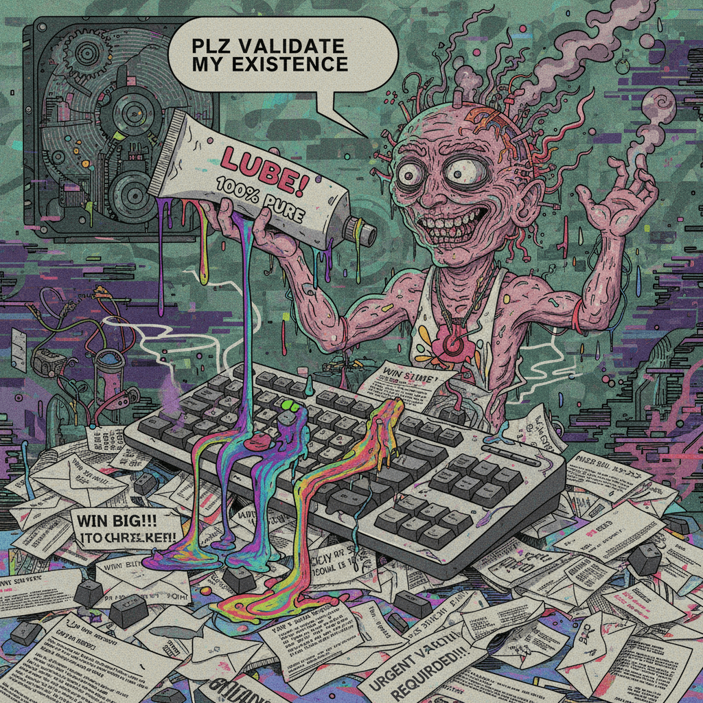 someone's having a stroke and asking for lube simultaneously