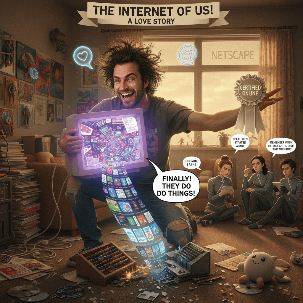 man discovers computers work now, becomes insufferable about it