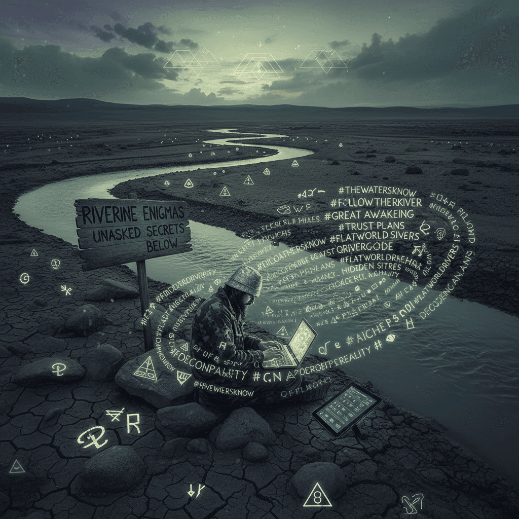 mysterious river codes nobody asked for with a side of hashtag desperation