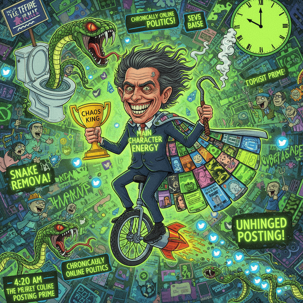 RFK Jr speedrunning Twitter chaos with snake removal discourse