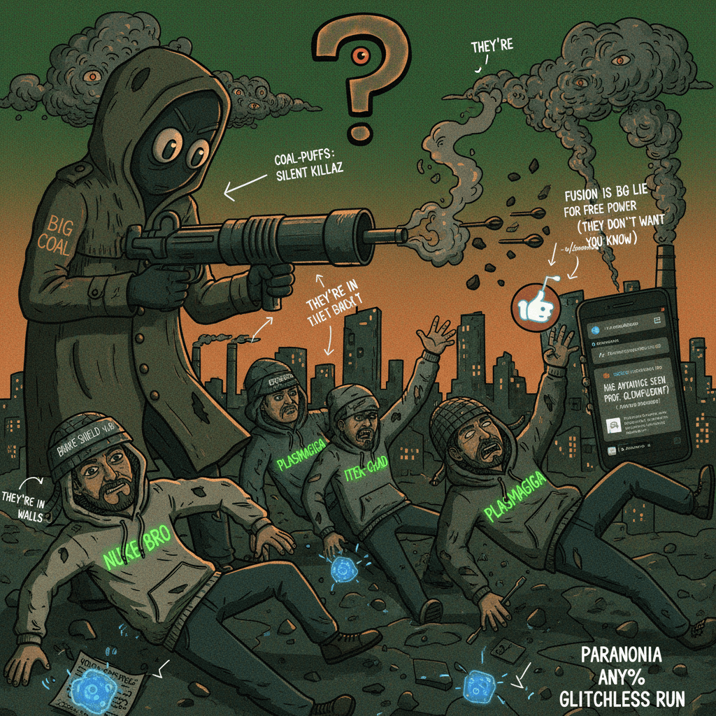 fusion engineers getting assassinated by Big Coal, apparently