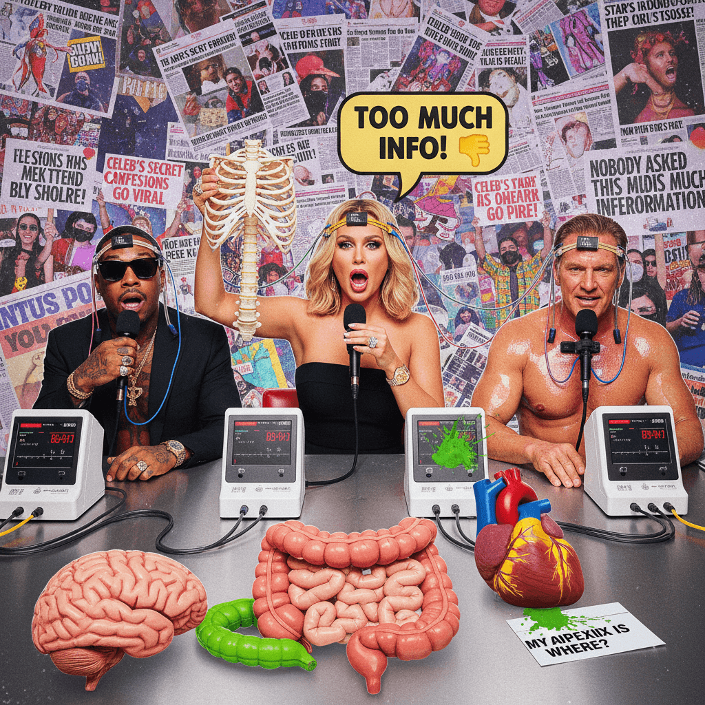 celebrities discuss anatomy on polygraph, nobody asked