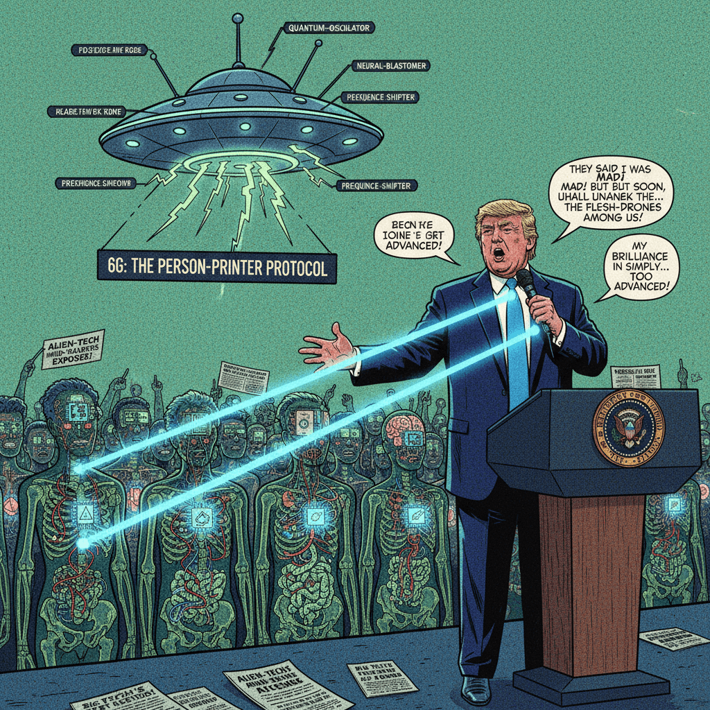 trump reveals 6G's true purpose: becoming human scanner at rallies