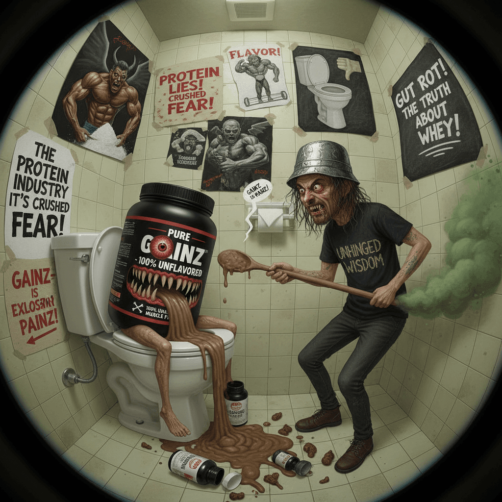 pure protein tastes like shit, apparently