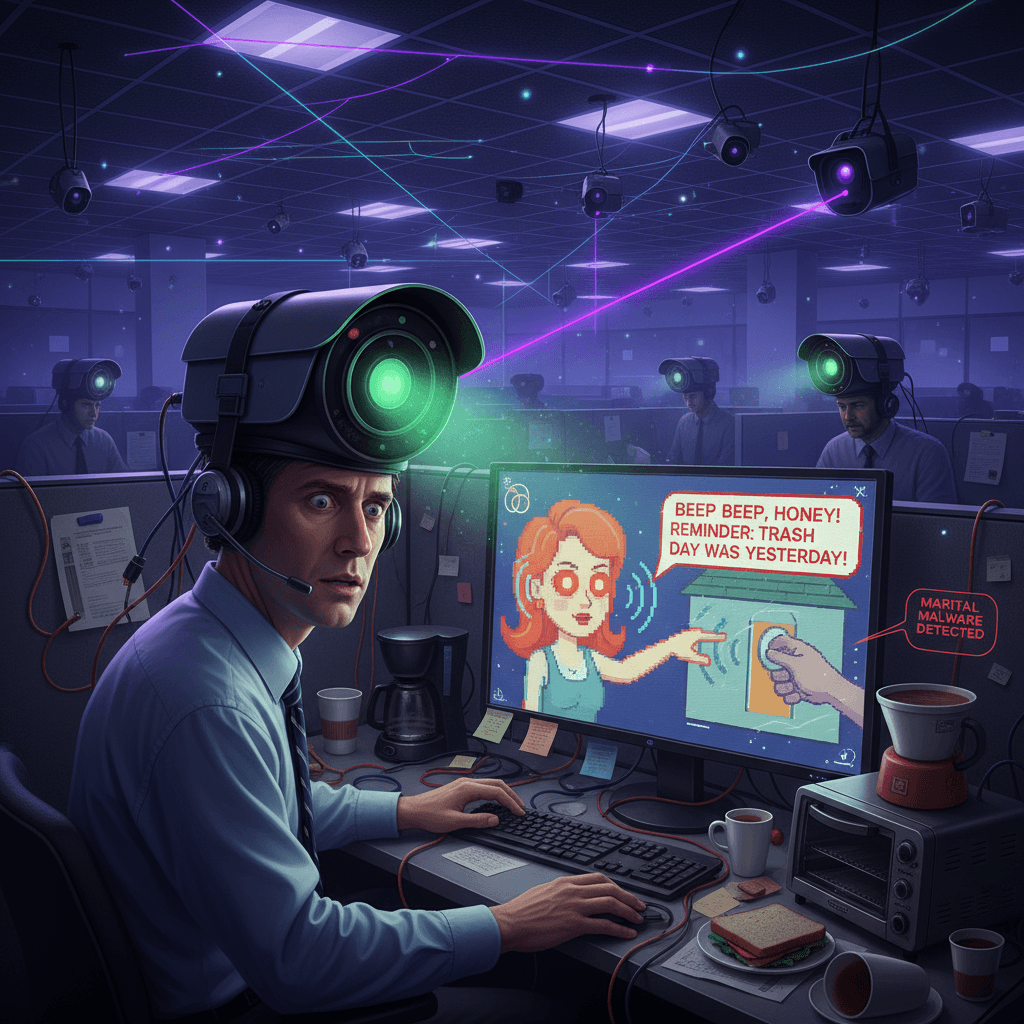 spouse weaponizes doorbell cam into workplace psychological warfare