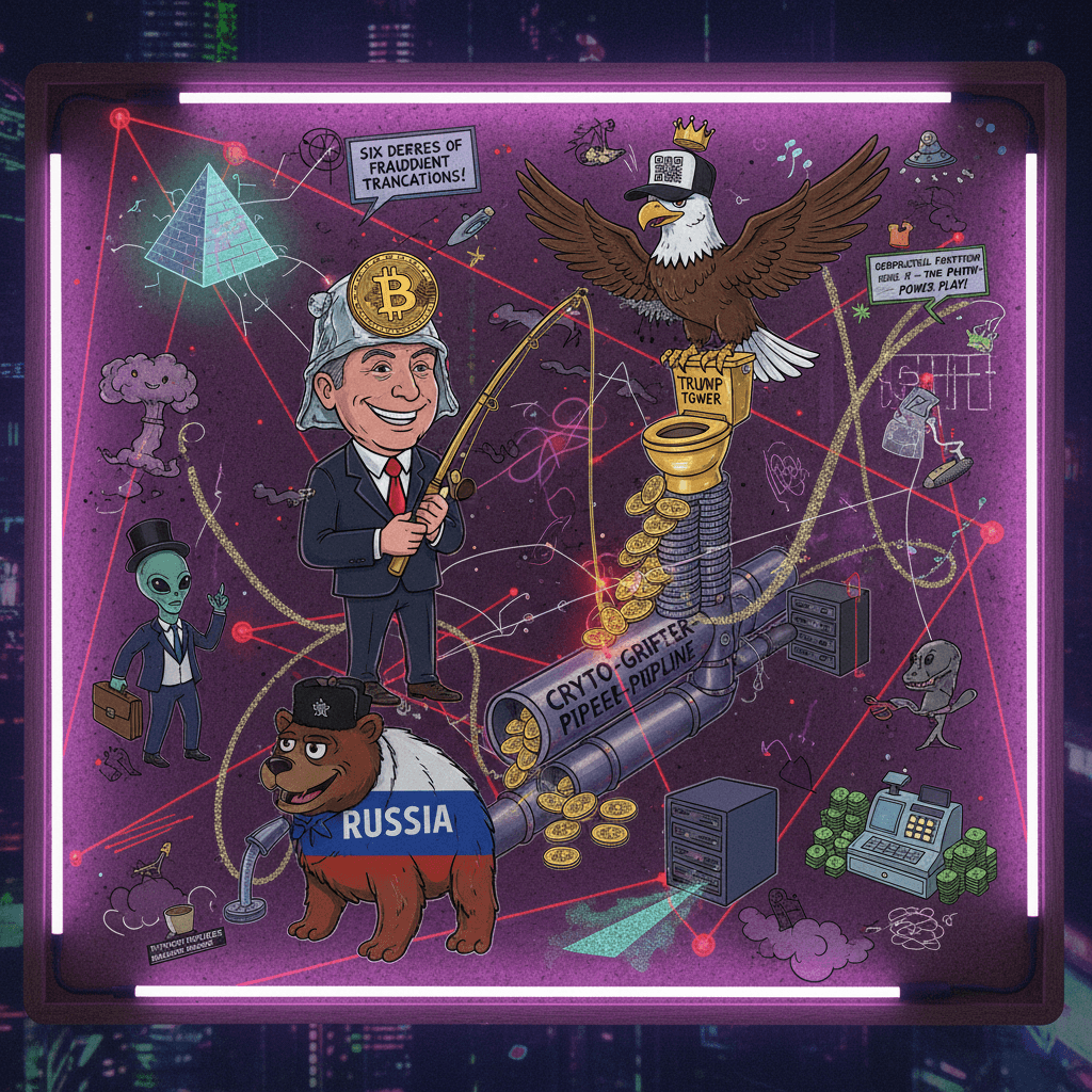 connecting dots between farage, trump, and russia like a deranged conspiracy board