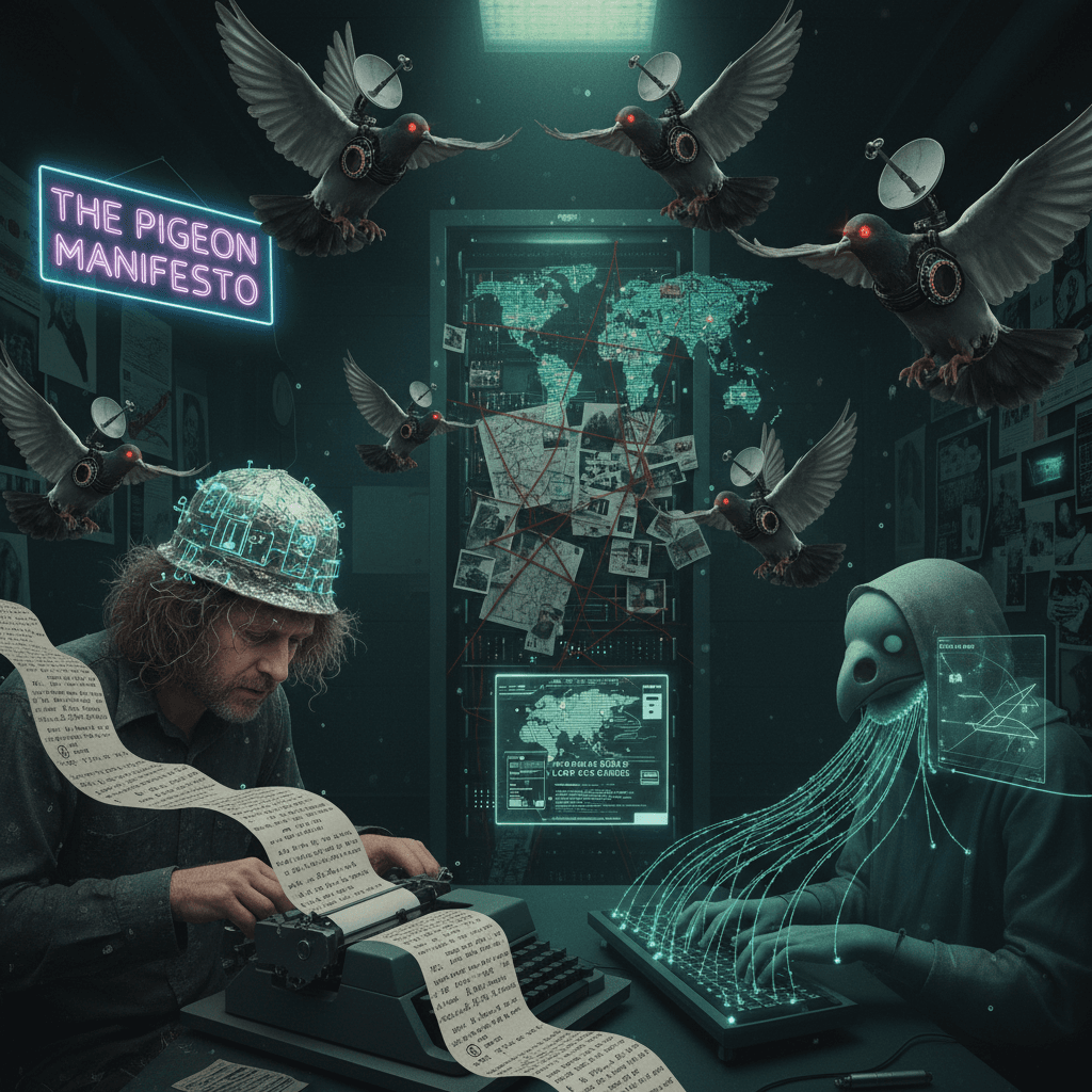 neurodivergent pigeon drone CIA schizo-poetry speedrun