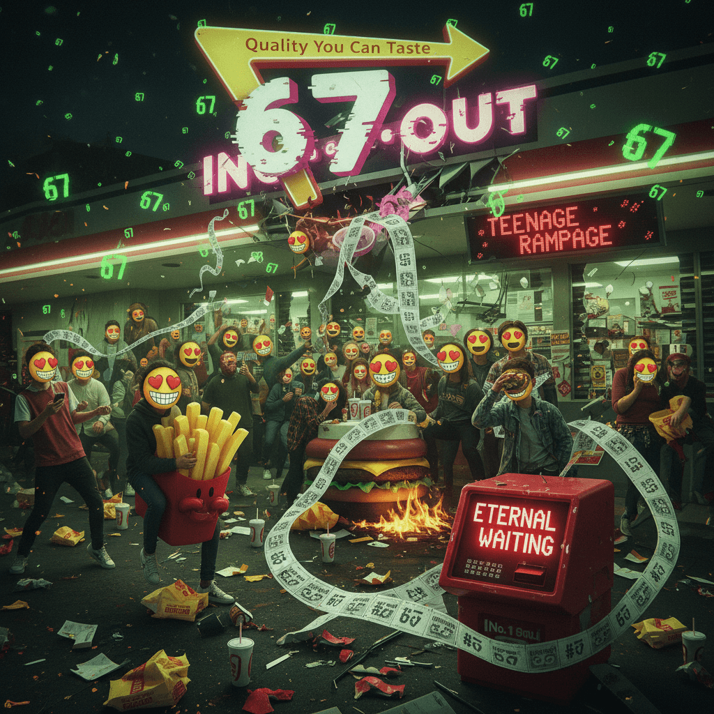 In-N-Out murdered by horny teenagers memeing the number 67