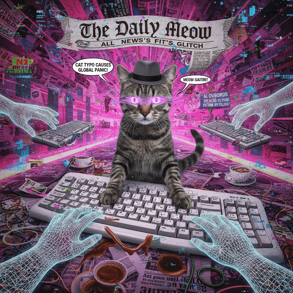 Someone let their cat walk across the keyboard and called it satire