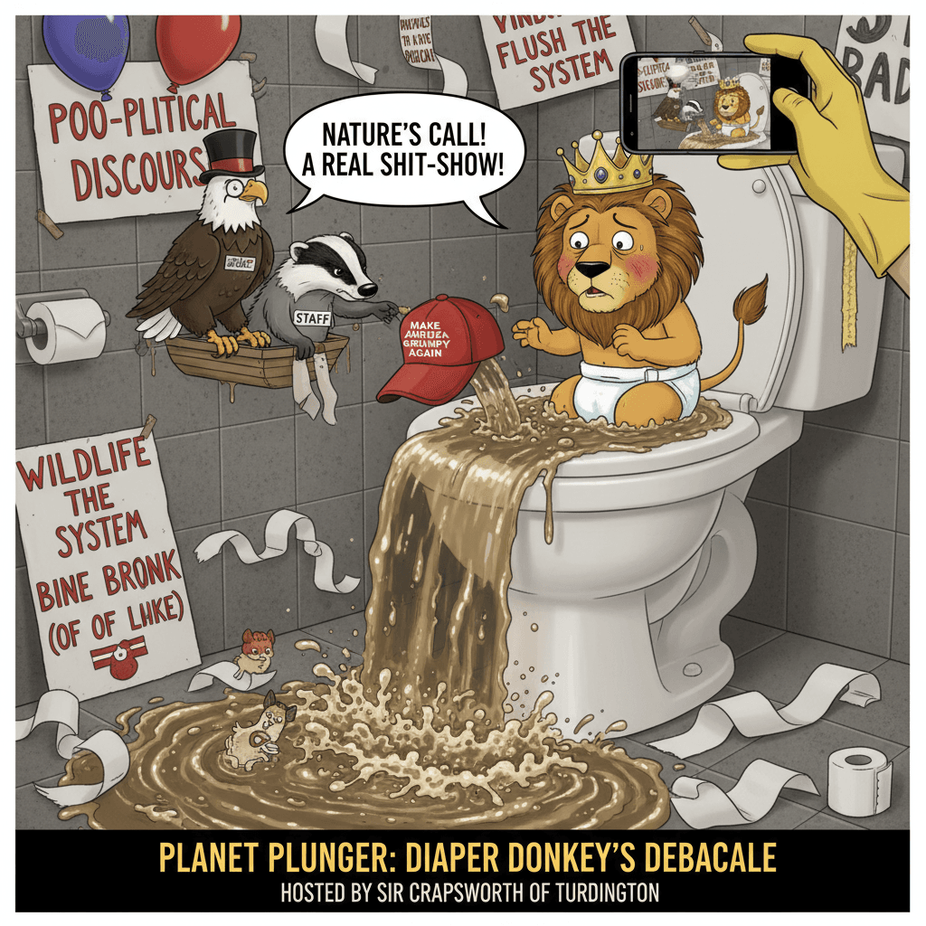 Wildlife documentary meets bathroom humor in peak meme form