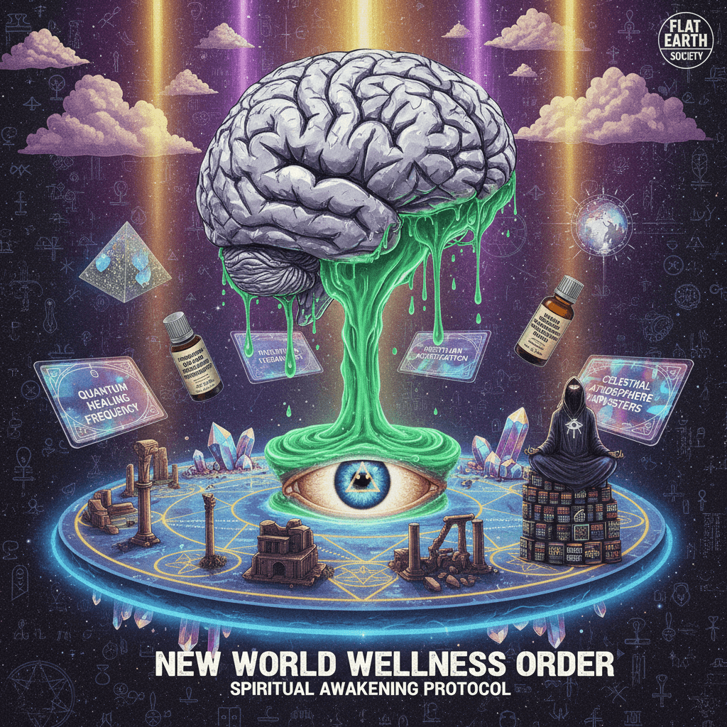 foil-wrapped brain melts into spirulina consciousness