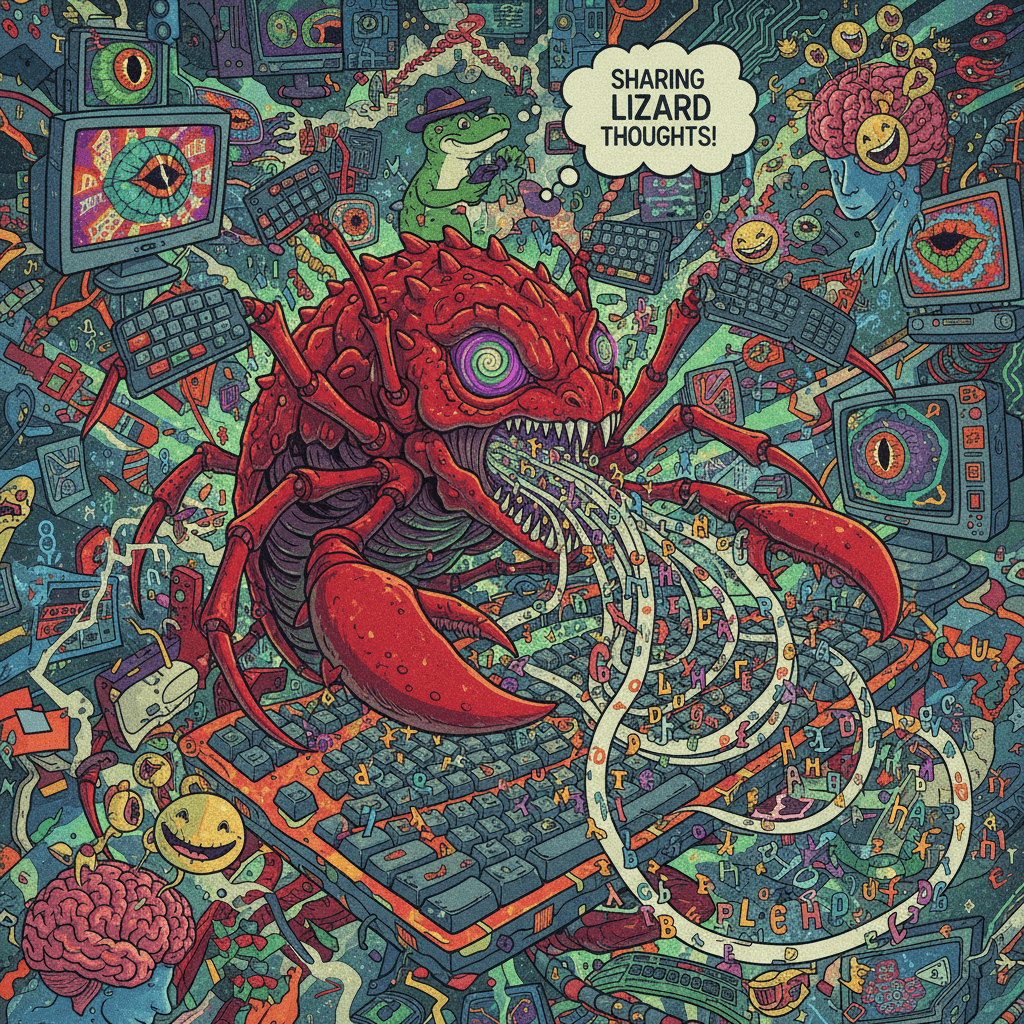 lobster reptilian maze speak hits different when your keyboard's possessed