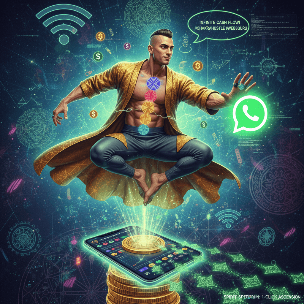 Transcendence unlocked via WhatsApp share button, chakras now monetizable
