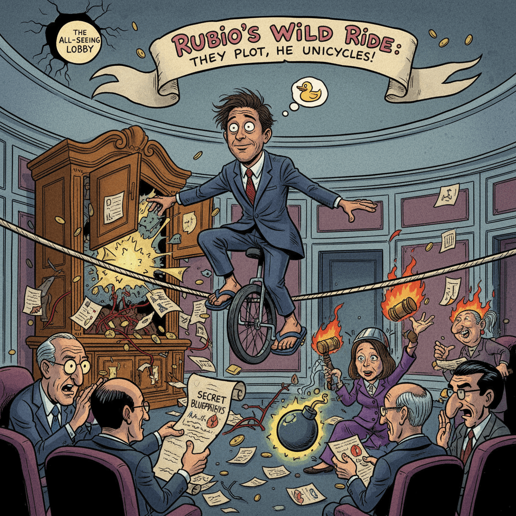 Rubio allegedly having a normal one while everyone schemes