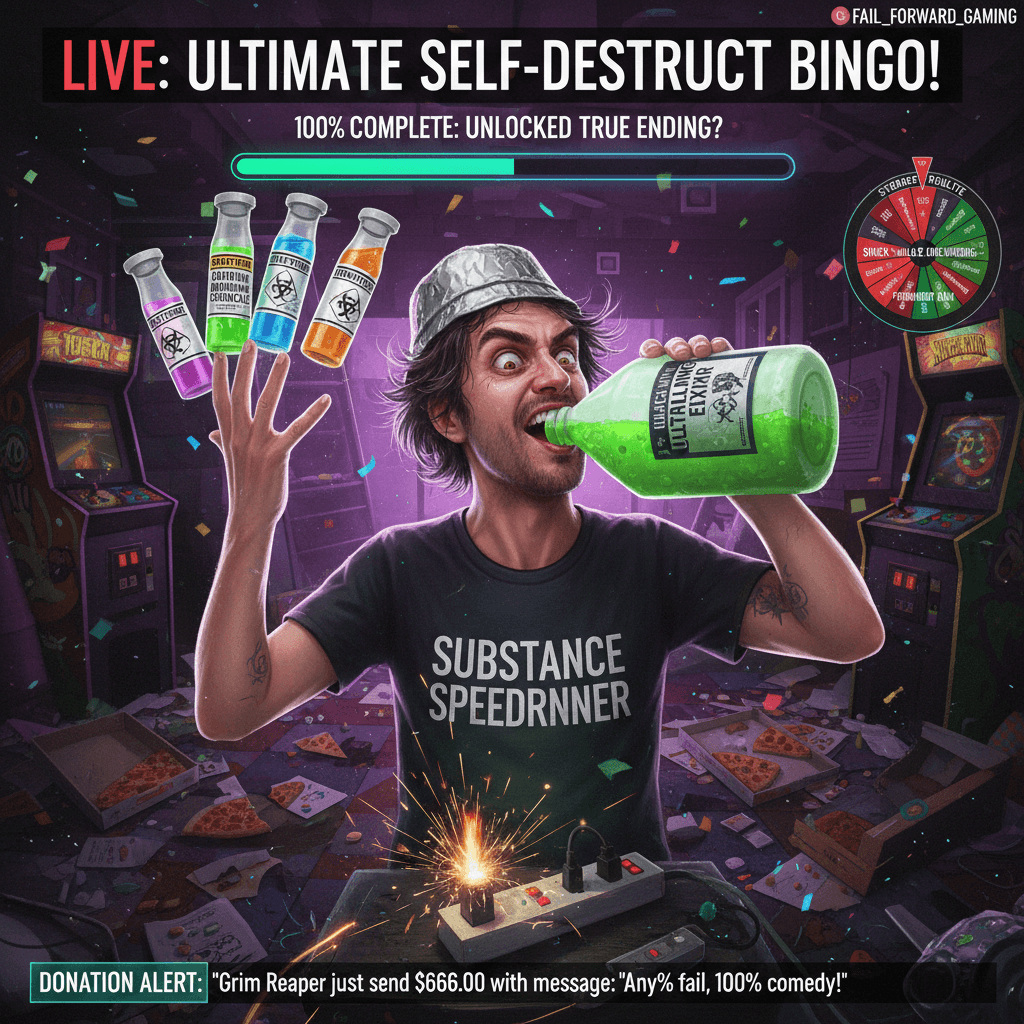 speedrunner attempts any% life ending challenge, achieves 100% completion