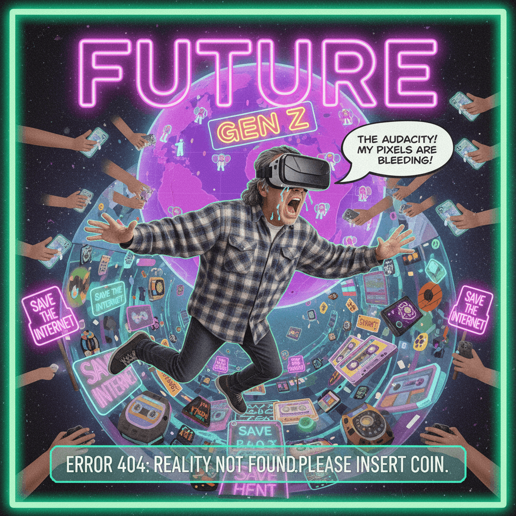 90s kid rage-vents that future exists but gen z chose TikTok