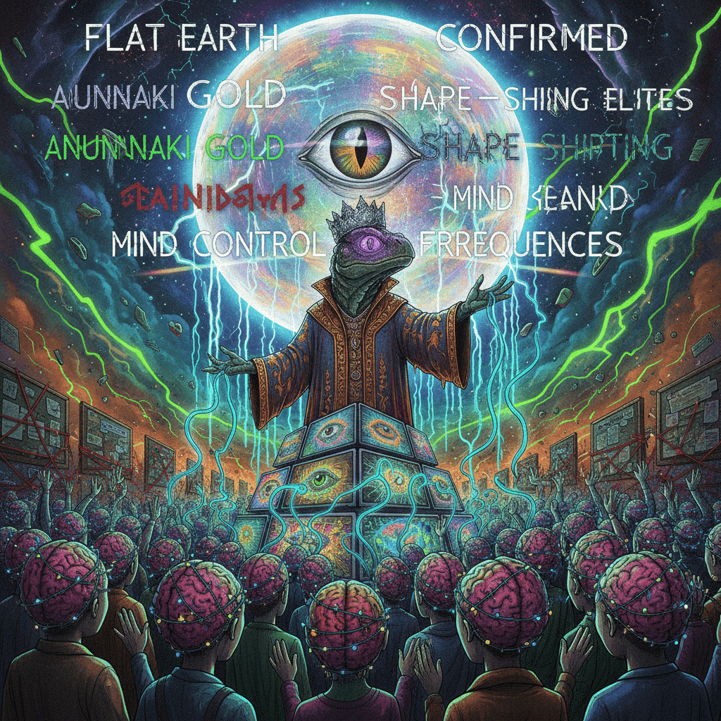 lizard overlords and moon holograms: a fever dream manifesto