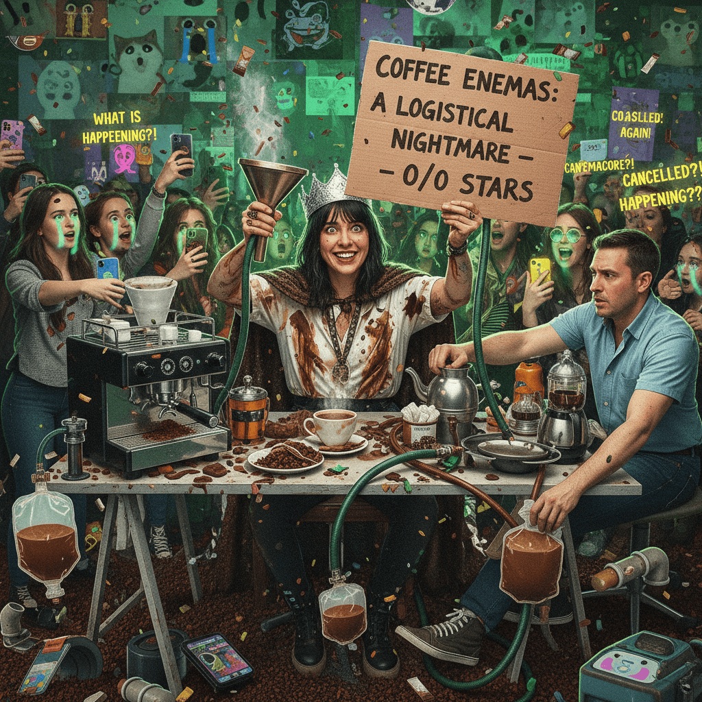 Mitski rates coffee enema logistics; chaos ensues